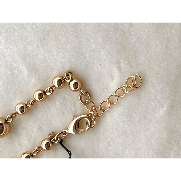 Talbots Gold Tone Bead Necklace - 28.5" + 2" Extender - Picture 6 of 6